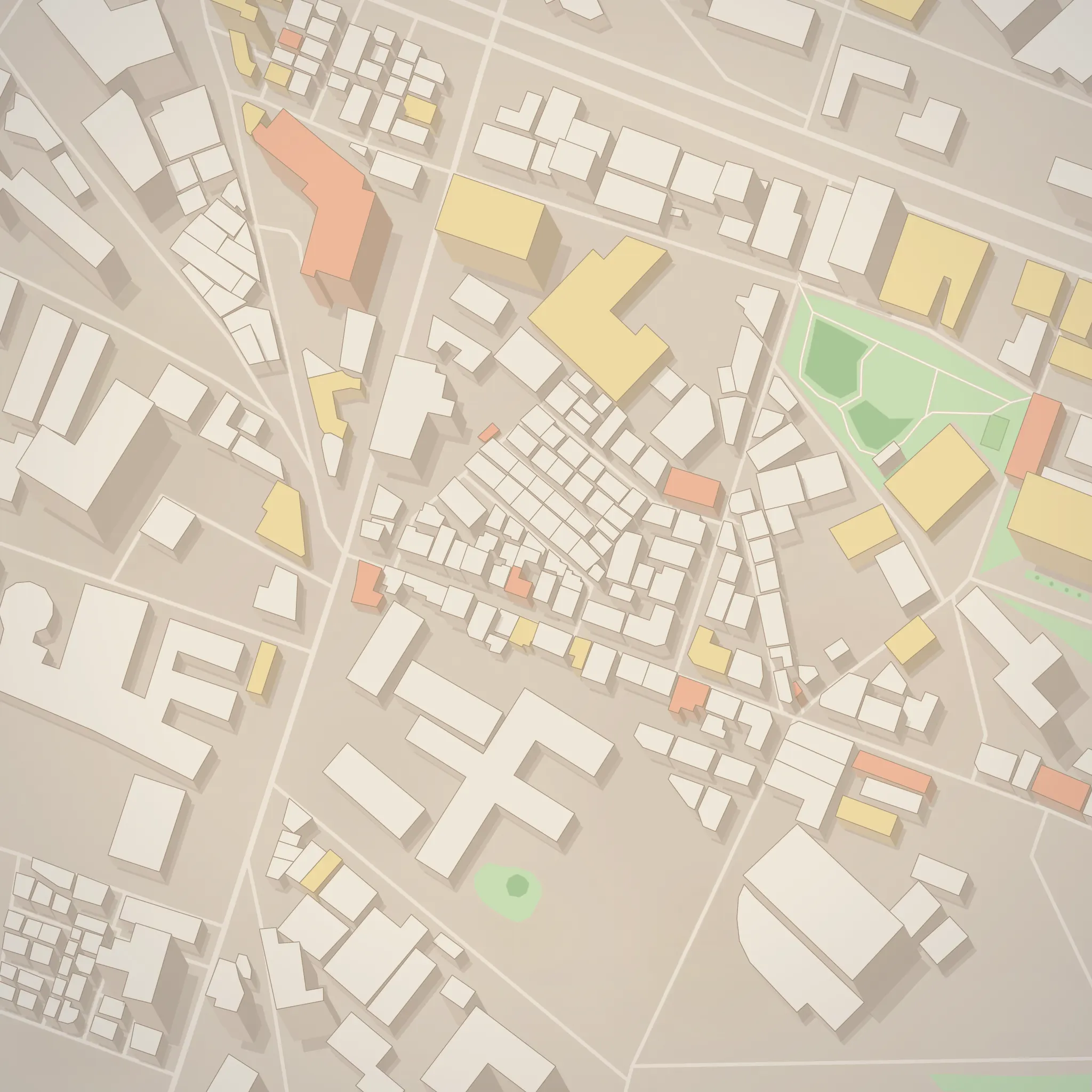 연무장길 방의 지도 — OpenStreetMap 데이터로 구운 실제 지형. 앱에서 이 위를 걸어 다닙니다.